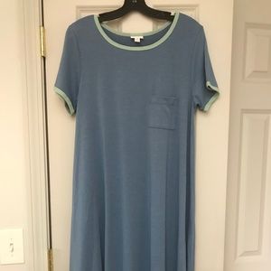 New with Tags LuLaRoe Carly- L T-Shirt Blue